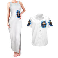 Death Skull Couples Matching Tank Maxi Dress and Hawaiian Shirt Walk Away I Have Anger Issues And Dislike For Stupod People - Wonder Print Shop