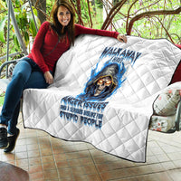 Death Skull Quilt Walk Away I Have Anger Issues And Dislike For Stupod People - Wonder Print Shop