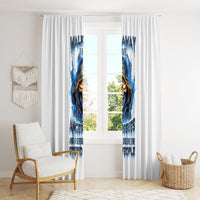 Death Skull Window Curtain Walk Away I Have Anger Issues And Dislike For Stupod People - Wonder Print Shop