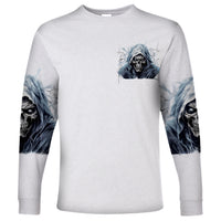 Death Skull Long Sleeve Shirt When I'm Good I God's Son But When I'm Bad I'm Devil's Dad - Wonder Print Shop