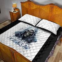 Death Skull Quilt Bed Set When I'm Good I God's Son But When I'm Bad I'm Devil's Dad - Wonder Print Shop