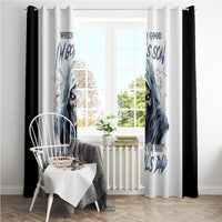 Death Skull Window Curtain When I'm Good I God's Son But When I'm Bad I'm Devil's Dad - Wonder Print Shop