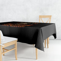 Flame Skull Tablecloth When I Was Born The Devil Said Oh Shit Compettion - Wonder Print Shop