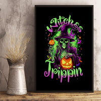 Pumpkin Witch Skull Canvas Wall Art Witches Be Trippin - Wonder Print Shop