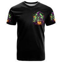 Pumpkin Witch Skull T Shirt Witches Be Trippin - Wonder Print Shop