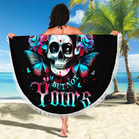 Butterfly Skull Beach Blanket Yes I'm Bitch But Not Your - Wonder Print Shop