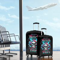 Butterfly Skull Luggage Cover Yes I'm Bitch But Not Your - Wonder Print Shop