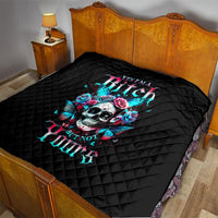Butterfly Skull Quilt Yes I'm Bitch But Not Your - Wonder Print Shop
