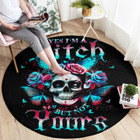 butterfly-skull-round-carpet-yes-im-bitch-but-not-your