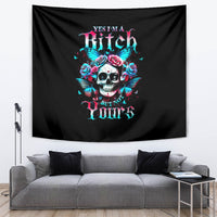 Butterfly Skull Tapestry Yes I'm Bitch But Not Your - Wonder Print Shop