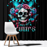 Butterfly Skull Window Curtain Yes I'm Bitch But Not Your - Wonder Print Shop