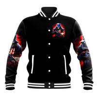 Soldier Skull Baseball Jacket Your First Mistake Was Thinking I Was One Of The Sheep - Wonder Print Shop