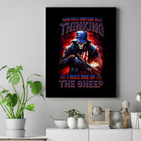 Soldier Skull Canvas Wall Art Your First Mistake Was Thinking I Was One Of The Sheep - Wonder Print Shop