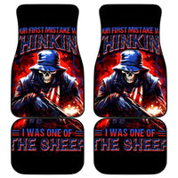 Soldier Skull Car Mats Your First Mistake Was Thinking I Was One Of The Sheep - Wonder Print Shop