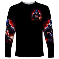 Soldier Skull Long Sleeve Shirt Your First Mistake Was Thinking I Was One Of The Sheep - Wonder Print Shop