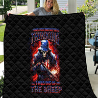 Soldier Skull Quilt Your First Mistake Was Thinking I Was One Of The Sheep - Wonder Print Shop