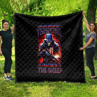 Soldier Skull Quilt Your First Mistake Was Thinking I Was One Of The Sheep - Wonder Print Shop