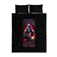 Soldier Skull Quilt Bed Set Your First Mistake Was Thinking I Was One Of The Sheep - Wonder Print Shop
