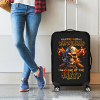 Fire Gun Skull Luggage Cover Your First Mistake Was Thinking I Was One Of The Sheep - Wonder Print Shop