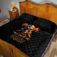 Fire Gun Skull Quilt Bed Set Your First Mistake Was Thinking I Was One Of The Sheep - Wonder Print Shop