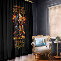 Fire Gun Skull Window Curtain Your First Mistake Was Thinking I Was One Of The Sheep - Wonder Print Shop
