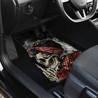 Girl Skull Car Mats Zero Fucking Given - Wonder Print Shop