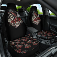 Girl Skull Car Seat Cover Zero Fucking Given - Wonder Print Shop