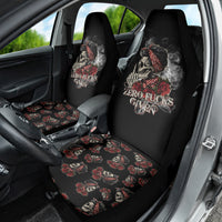 Girl Skull Car Seat Cover Zero Fucking Given - Wonder Print Shop