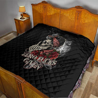 Girl Skull Quilt Zero Fucking Given - Wonder Print Shop