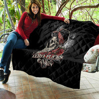 Girl Skull Quilt Zero Fucking Given - Wonder Print Shop