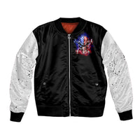 American Skull Bomber Jacket American Live It Love It Or Get The Hell Out - Wonder Print Shop