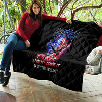 American Skull Quilt American Live It Love It Or Get The Hell Out - Wonder Print Shop