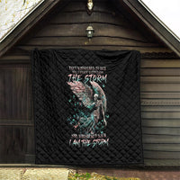 Angel Skull Quilt She Whispered Back Iam The Storm - Wonder Print Shop