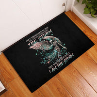 Angel Skull Rubber Doormat She Whispered Back Iam The Storm - Wonder Print Shop