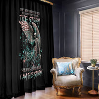 Angel Skull Window Curtain She Whispered Back Iam The Storm - Wonder Print Shop
