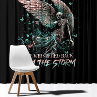 Angel Skull Window Curtain She Whispered Back Iam The Storm - Wonder Print Shop
