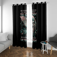 Angel Skull Window Curtain She Whispered Back Iam The Storm - Wonder Print Shop