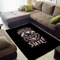 Satan Skull Area Rug Become The Monster And Show Your True Smile - Wonder Print Shop
