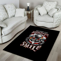 Satan Skull Area Rug Become The Monster And Show Your True Smile - Wonder Print Shop