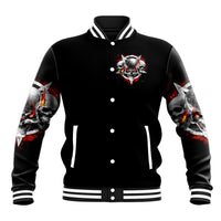 Satan Skull Baseball Jacket Become The Monster And Show Your True Smile - Wonder Print Shop