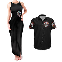 Satan Skull Couples Matching Tank Maxi Dress and Hawaiian Shirt Become The Monster And Show Your True Smile - Wonder Print Shop