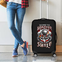 Satan Skull Luggage Cover Become The Monster And Show Your True Smile - Wonder Print Shop