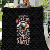 Satan Skull Quilt Become The Monster And Show Your True Smile - Wonder Print Shop