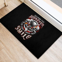 Satan Skull Rubber Doormat Become The Monster And Show Your True Smile - Wonder Print Shop