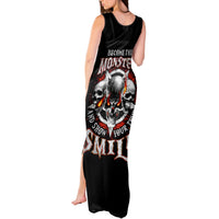 Satan Skull Tank Maxi Dress Become The Monster And Show Your True Smile - Wonder Print Shop