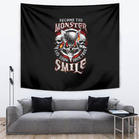Satan Skull Tapestry Become The Monster And Show Your True Smile - Wonder Print Shop