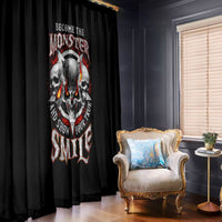 Satan Skull Window Curtain Become The Monster And Show Your True Smile - Wonder Print Shop