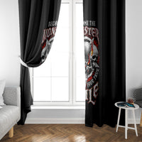 Satan Skull Window Curtain Become The Monster And Show Your True Smile - Wonder Print Shop