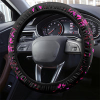 Flower Skull Steering Wheel Cover Can You See The Fuck You In My Smile - Wonder Print Shop