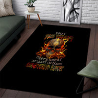 Fire Skull Area Rug Did I Piss You Off That's Great At Least I'm Doing Something Right - Wonder Print Shop